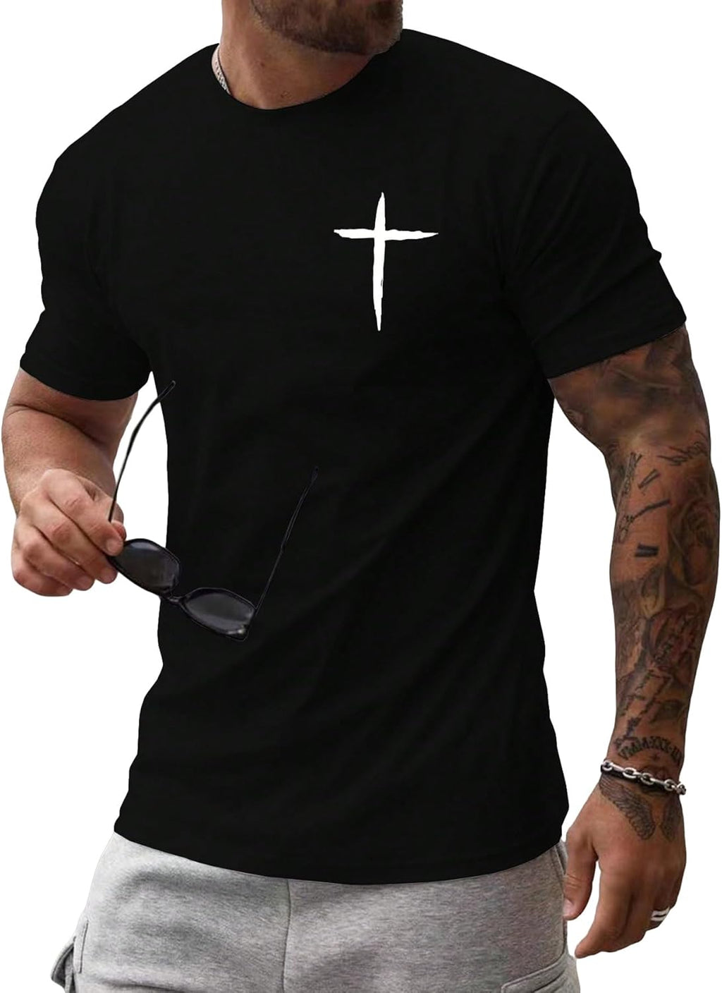 Cross Print Comfort Tee™