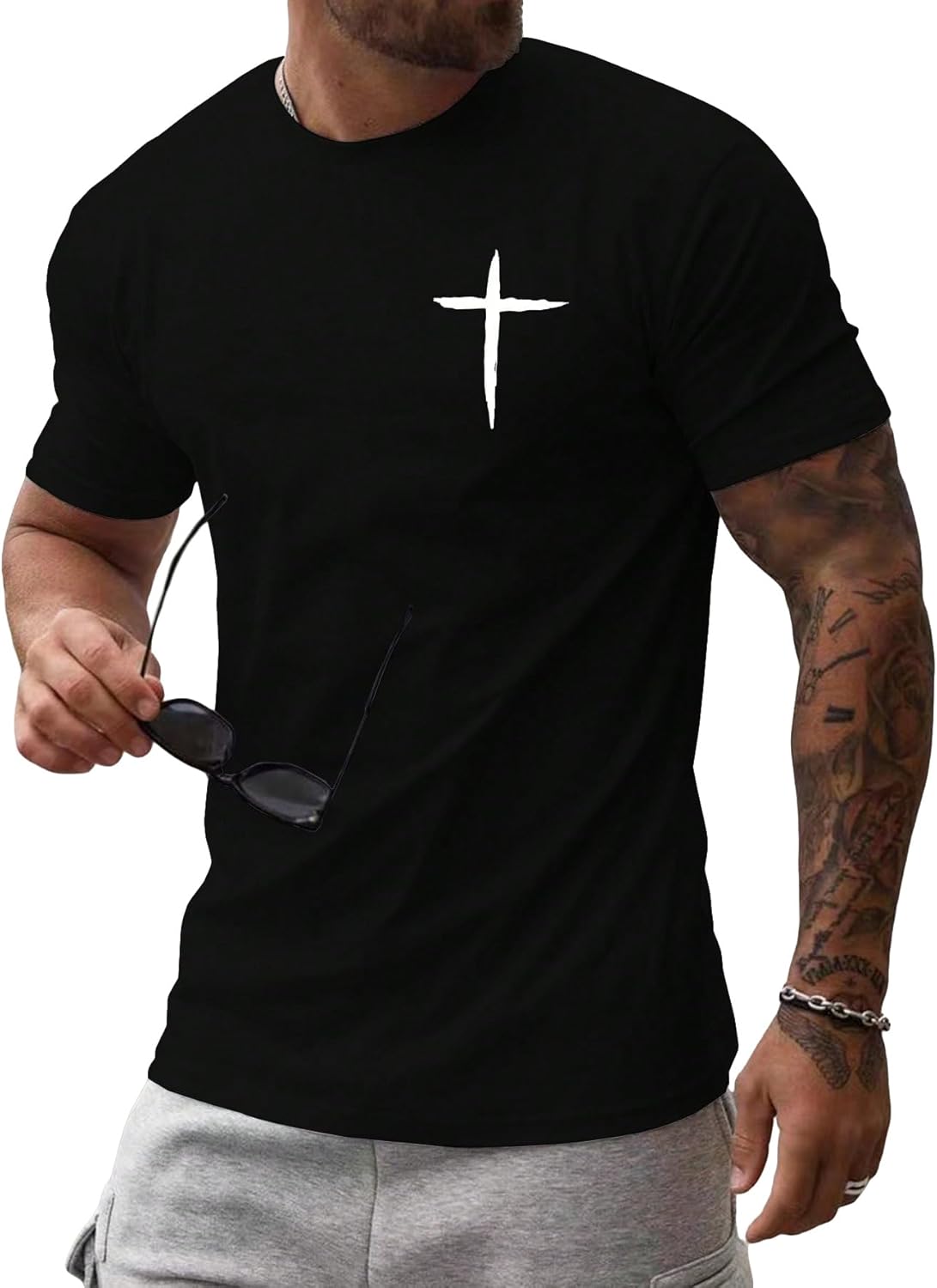 Cross Print Comfort Tee™