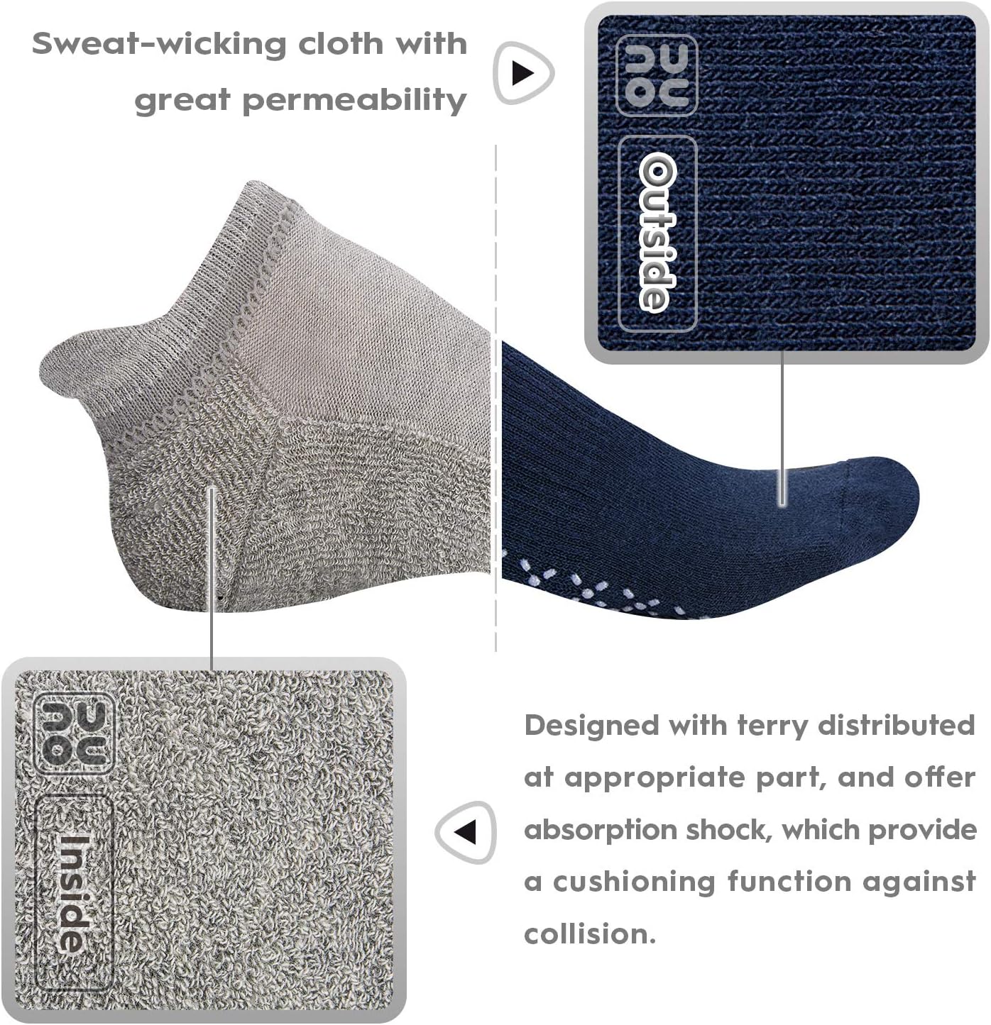 Cushioned Non-Slip Grip Socks™